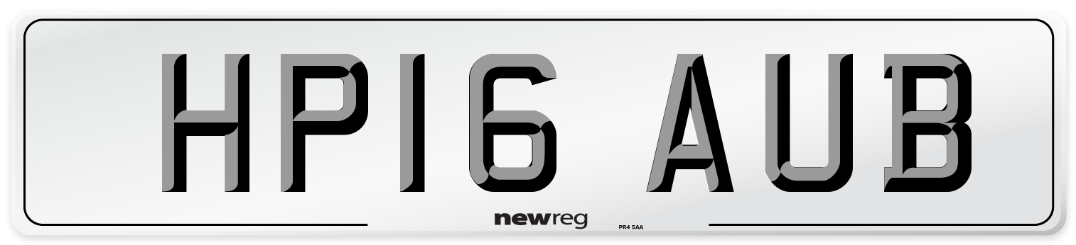 HP16 AUB Number Plate from New Reg